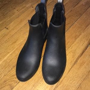 Black Jcrew Short Rainboots